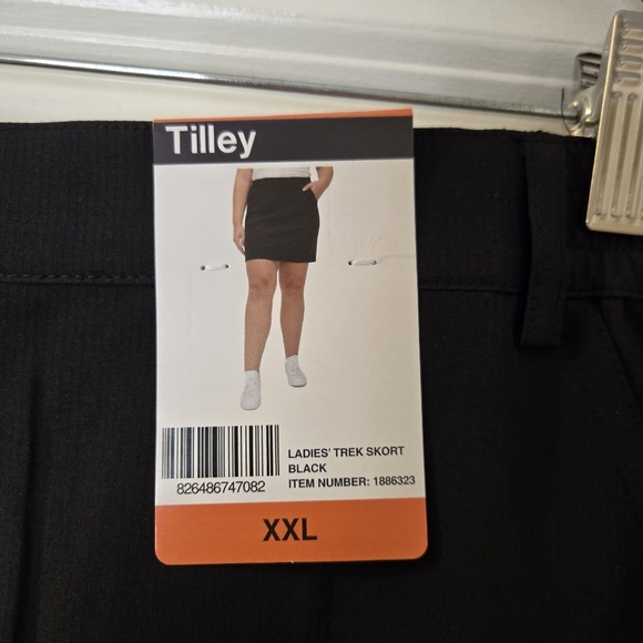 Tilley Ladies Black Trek Skort With Stretch Ripstop Material Size XXL - Picture 2 of 15